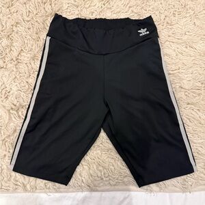 Adidas Black Shorts with White Logo